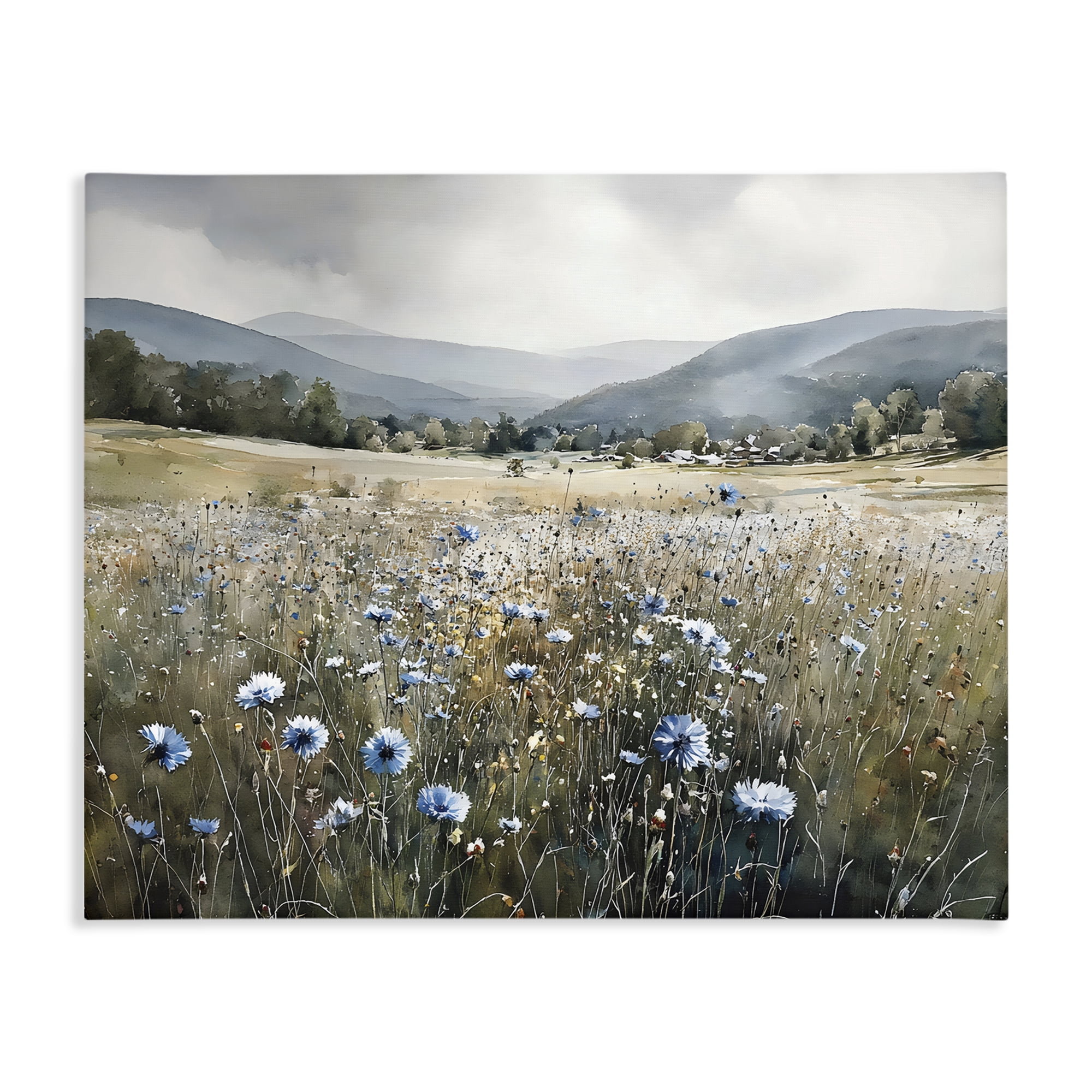 Stupell Industries Sapphire Speckled Fields Canvas Wall Art, design by Franklyn Gregory