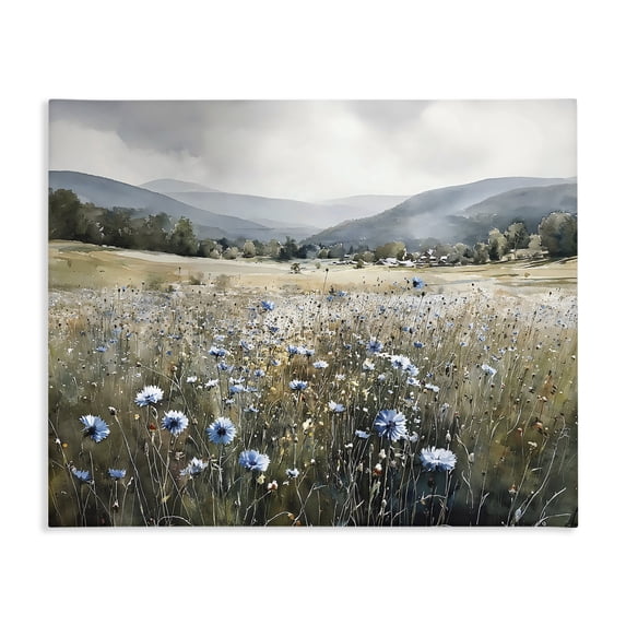 Stupell Industries Farmhouse Sapphire Speckled Fields Canvas Art, 48 x 36, by Franklyn Gregory