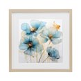 thumbnail image 1 of Stupell Industries Contemporary Sapphire and Gold Florals Birch Framed Print Under Glass, 13 x 13, by Creative Studio, 1 of 8