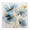thumbnail image 1 of Stupell Industries Contemporary Sapphire and Gold Florals Canvas Art, 24 x 24, by Creative Studio, 1 of 8