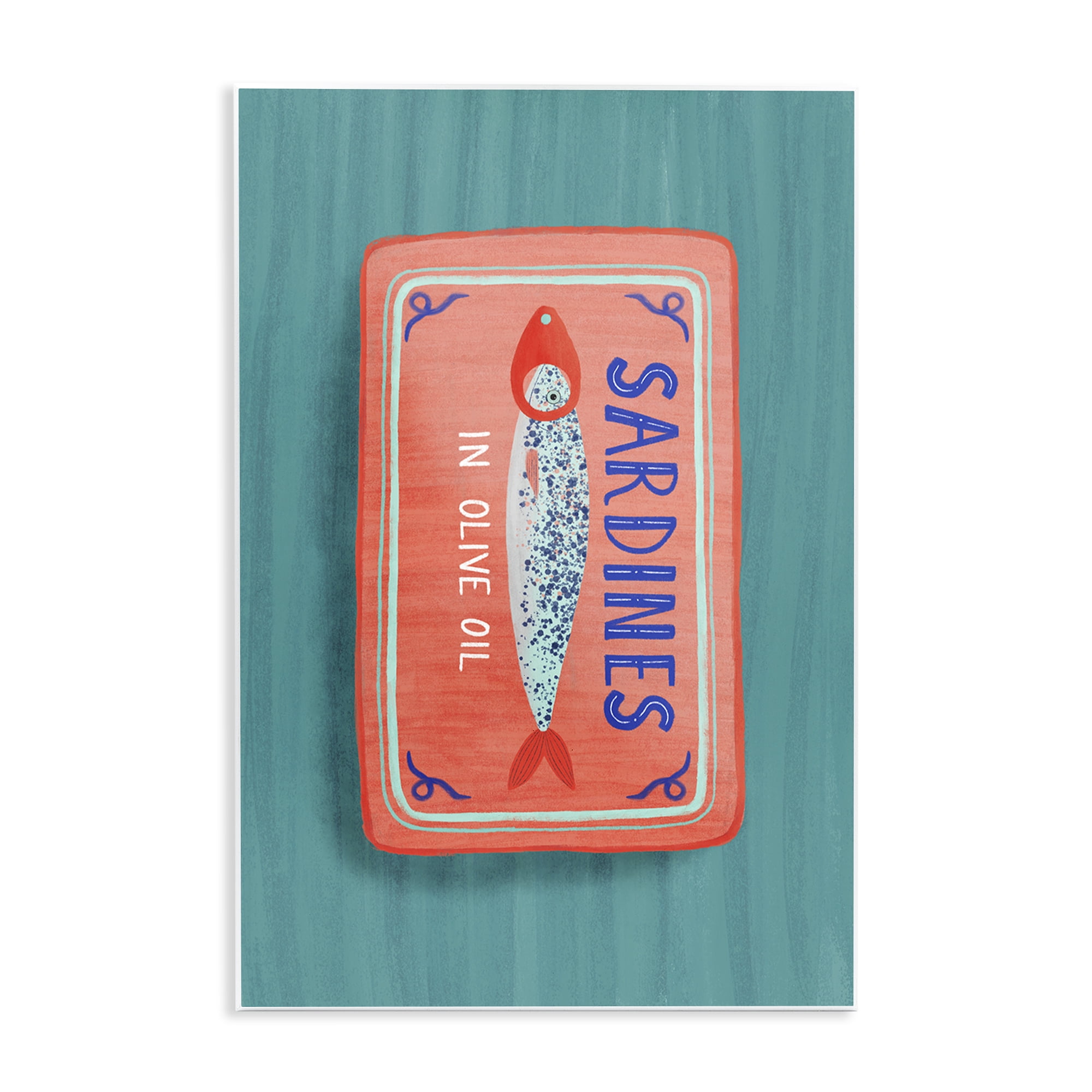Stupell Industries Sardines Olive Oil Seafood Wall Plaque Art, design by Metka Hiti