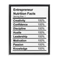thumbnail image 1 of Stupell Industries Contemporary Sassy Entrepreneur Nutrition Facts Black Floating Frame Canvas Art, 17 x 21, by Lil' Rue, 1 of 8