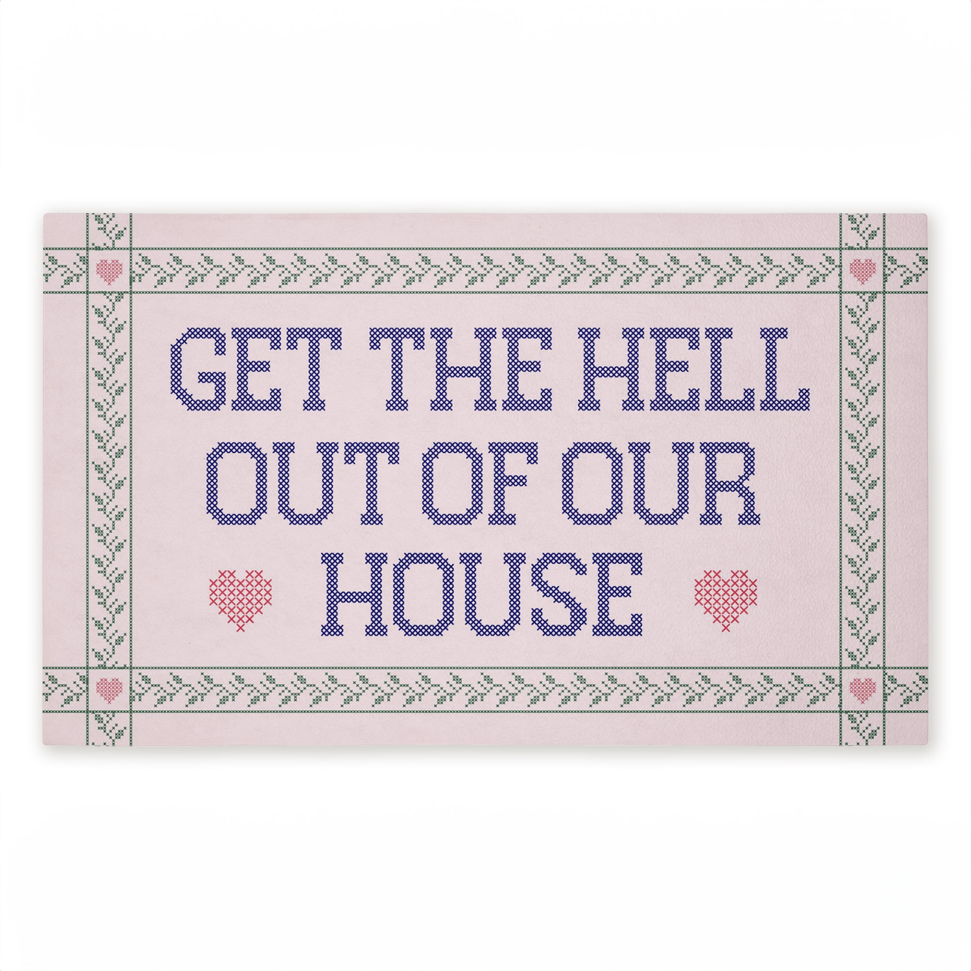 Stupell Industries Sassy Get Out Exit Warning Printed Outdoor Door Floor Mat, design by Lil' Rue