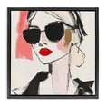 thumbnail image 1 of Stupell Industries Modern Sassy Glamour Sketch Black Floating Frame Canvas Art, 18 x 18, by Andrea Haase, 1 of 8