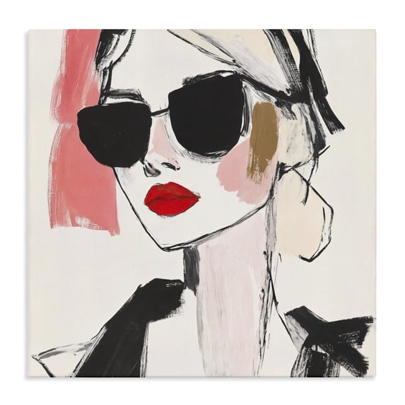 Stupell Industries Modern Sassy Glamour Sketch Canvas Art, 17 x 17, by Andrea Haase