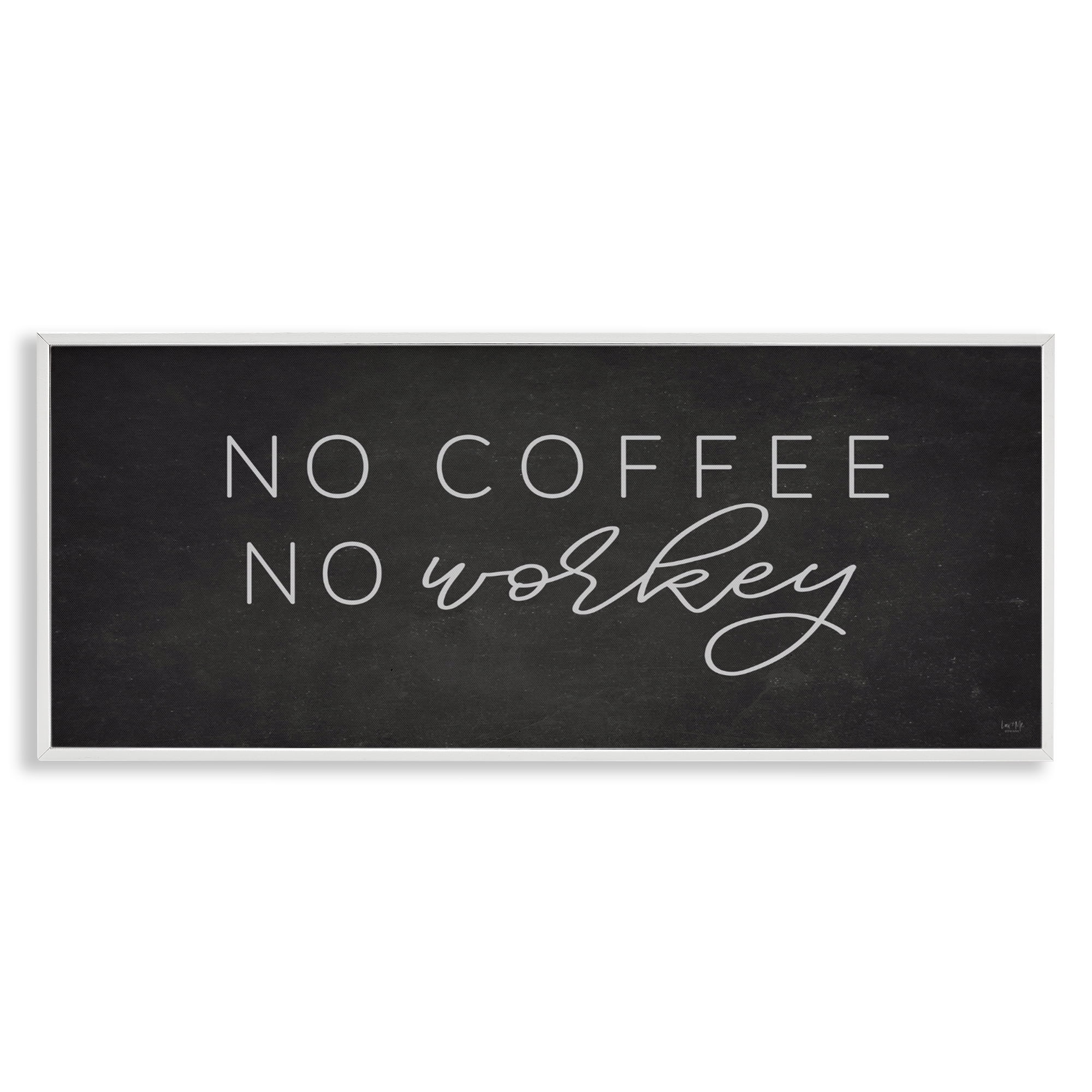 Stupell Industries Sassy No Coffee Quote White Framed Giclee Art, design by Lux + Me Designs