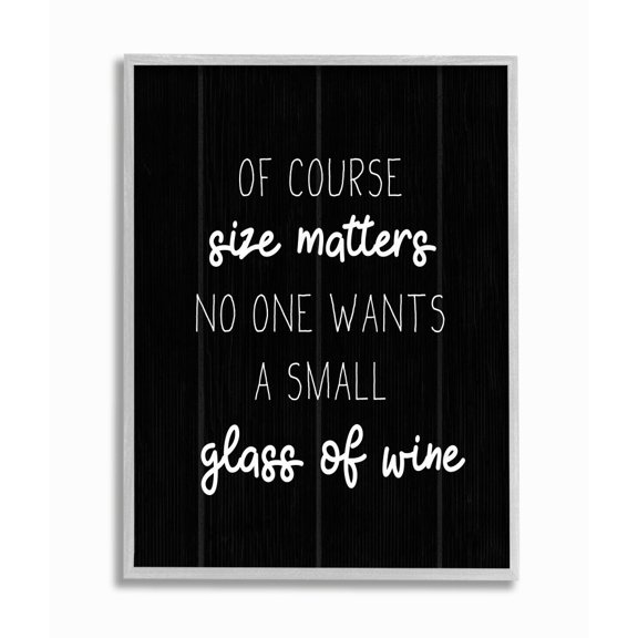 Stupell Industries Sassy No One Wants A Small Glass Phrase Designed by Daphne Polselli