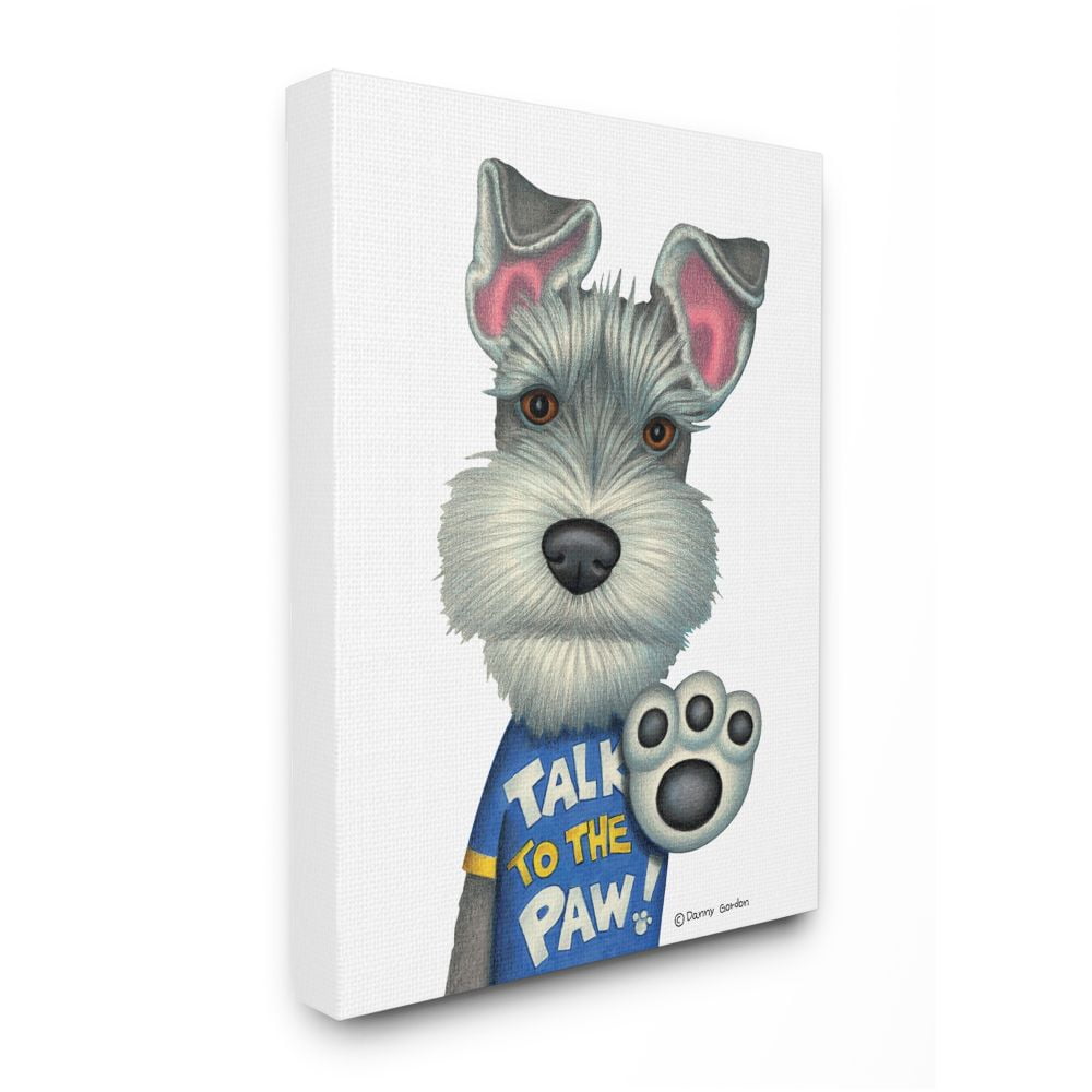 Stupell Industries Sassy Scotty Dog 'Talk to the Paw' Quote Family Pet Designed by Danny Gordan