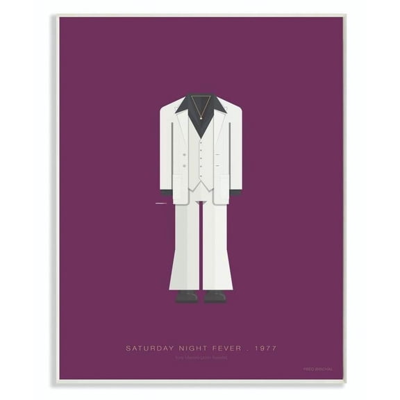 Stupell Industries Saturday Night Fever Famous People Characters Fashion Design Wall Plaque by Fred Birchal