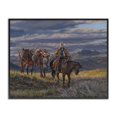 thumbnail image 1 of Stupell Industries Sauntering Cowboy & Horses Landscape Painting Black Framed Art Print Wall Art, 20 x 16, 1 of 10