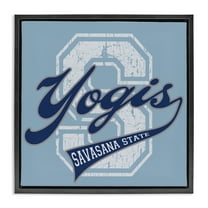 Stupell Industries Savasana State Yogis Text & Numbers Painting Black Floater Framed Canvas Art Print Wall Art, 18 x 18