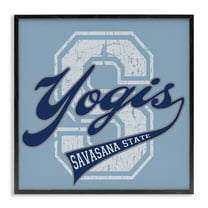 Stupell Industries Savasana State Yogis Text & Numbers Painting Black Framed Art Print Wall Art, 12 x 12