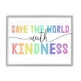 thumbnail image 1 of Stupell Industries Save The World With Kindness Rainbow Letters,30 x 24, Design by Daphne Polselli, 1 of 5
