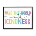 thumbnail image 1 of Stupell Industries Save The World With Kindness Rainbow Letters,30 x 24, Design by Daphne Polselli, 1 of 5