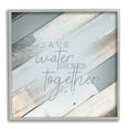 thumbnail image 1 of Stupell Industries Save Water Shower Together Slate Blue Planked Wood Look, 24 x 24,Design by Kimberly Allen, 1 of 6