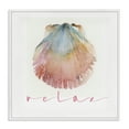 thumbnail image 1 of Stupell Industries Scallop Shell Relax Nautical & Beach Painting Wrapped Canvas Art Print Wall Art, 17 x 17, 1 of 8