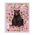 thumbnail image 1 of Stupell Industries Scandinavian Bear & Blackberry Plants White Framed Giclee Art, 16 x 20, by Renee Thompson, 1 of 8