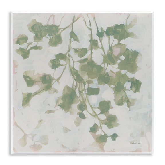 Stupell Industries Scandinavian Dancing Leaf Shadows Wall Plaque Art, 12 x 12, by Danhui Nai