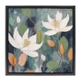 thumbnail image 1 of Stupell Industries Scandinavian Lilies on Geometric Pattern Black Floating Frame Canvas Art, 25 x 25, by Lazar Studio, 1 of 8
