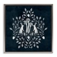 thumbnail image 1 of Stupell Industries Scandinavian Rabbits & Leaves on Blue Gray Floating Frame Canvas Art, 25 x 25, by Katie O'Shea, 1 of 8