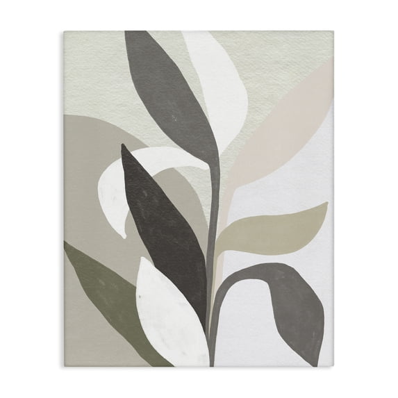 Stupell Industries Scandinavian Soft Modern Organic Leaves Canvas Art, 24 x 30, by June Erica Vess