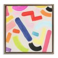 thumbnail image 1 of Stupell Industries Modern Scattered Retro Shapes Brown Floating Frame Canvas Art, 25 x 25, by June Erica Vess, 1 of 8