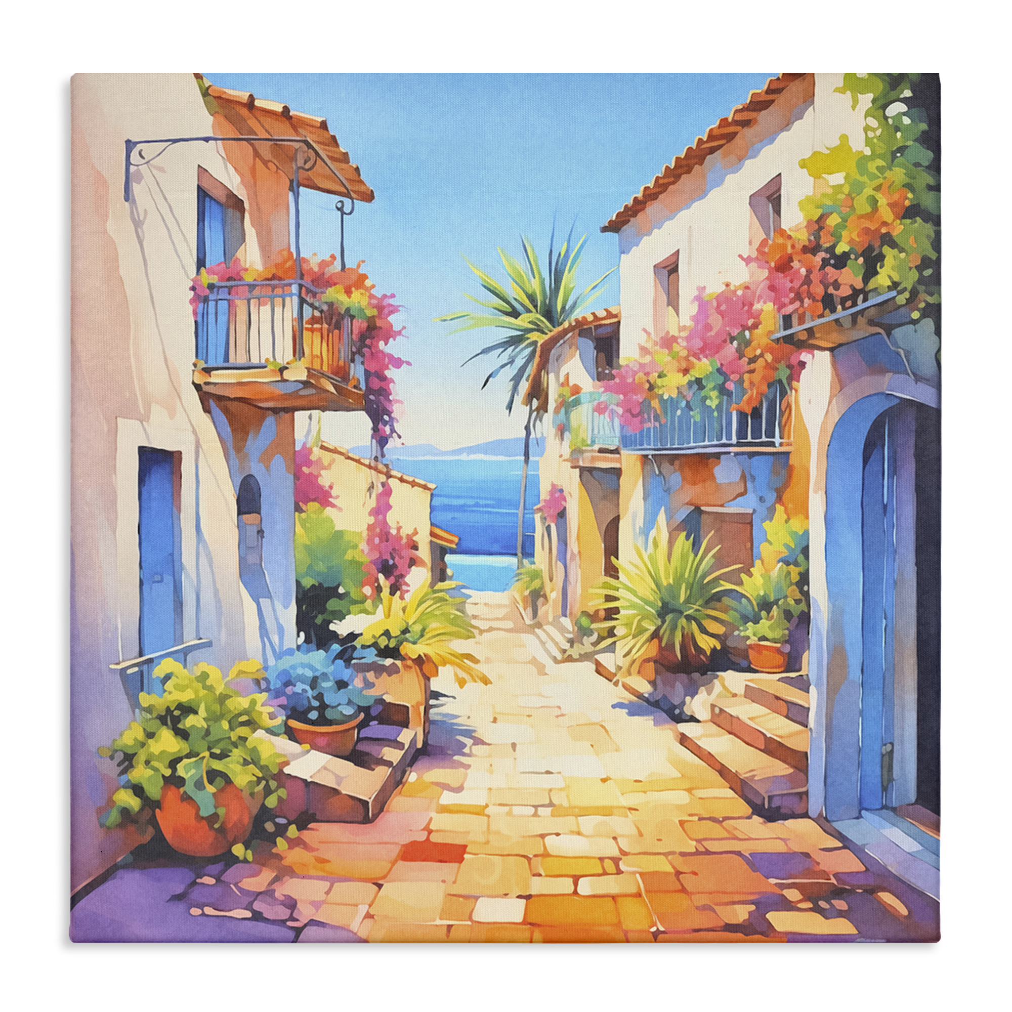 Stupell Industries Scenic Bella Vista Scenic & Cityscapes Painting Wrapped Canvas Art Print Wall Art, 30 x 30