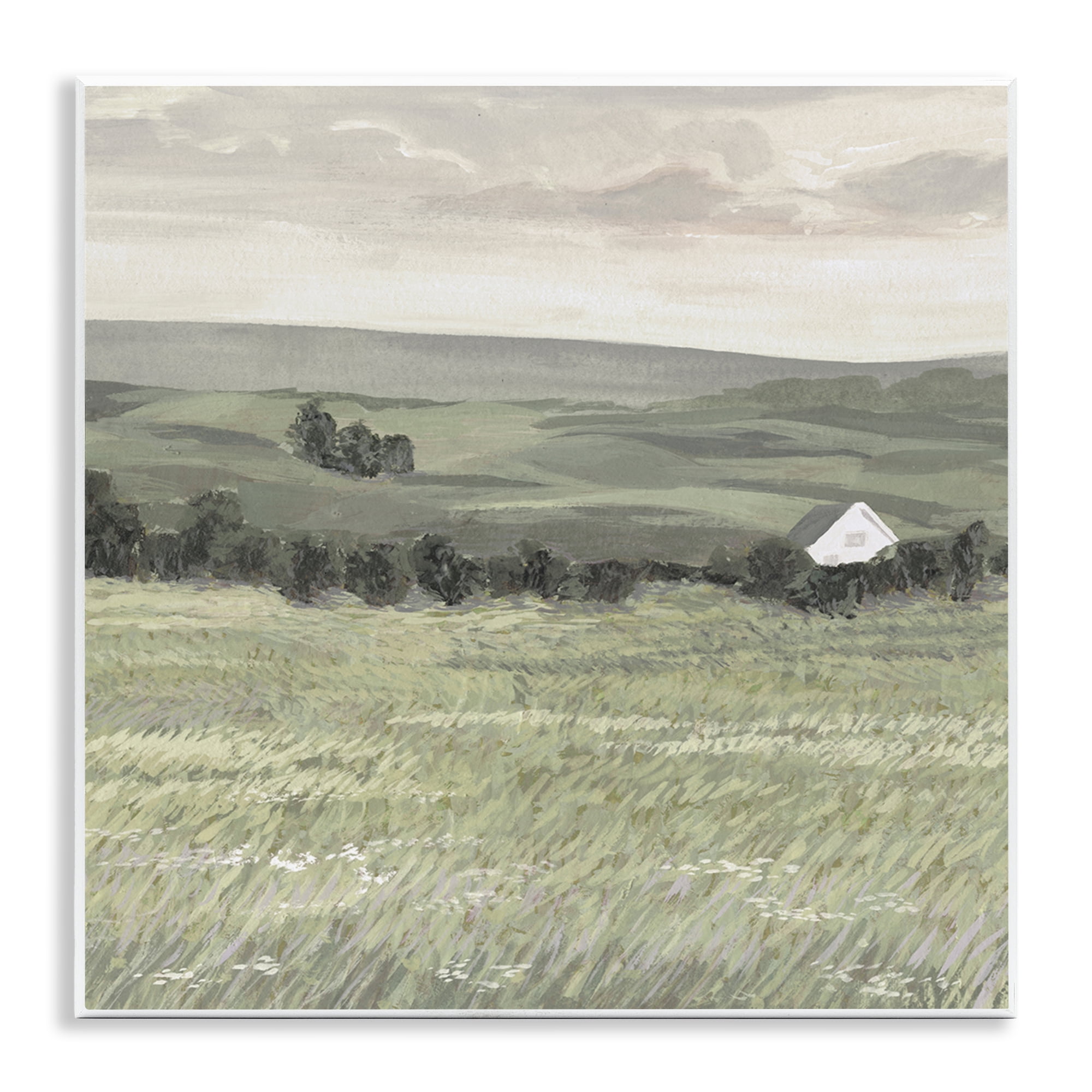 Stupell Industries Scenic Country Charm Landscape & Nature Painting Unframed Art Print Wall Art, 12 x 12
