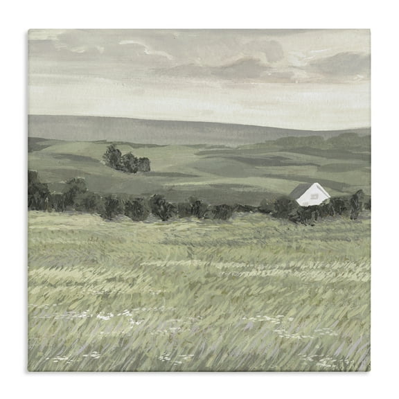 Stupell Industries Scenic Country Charm Landscape & Nature Painting Wrapped Canvas Art Print Wall Art, 17 x 17