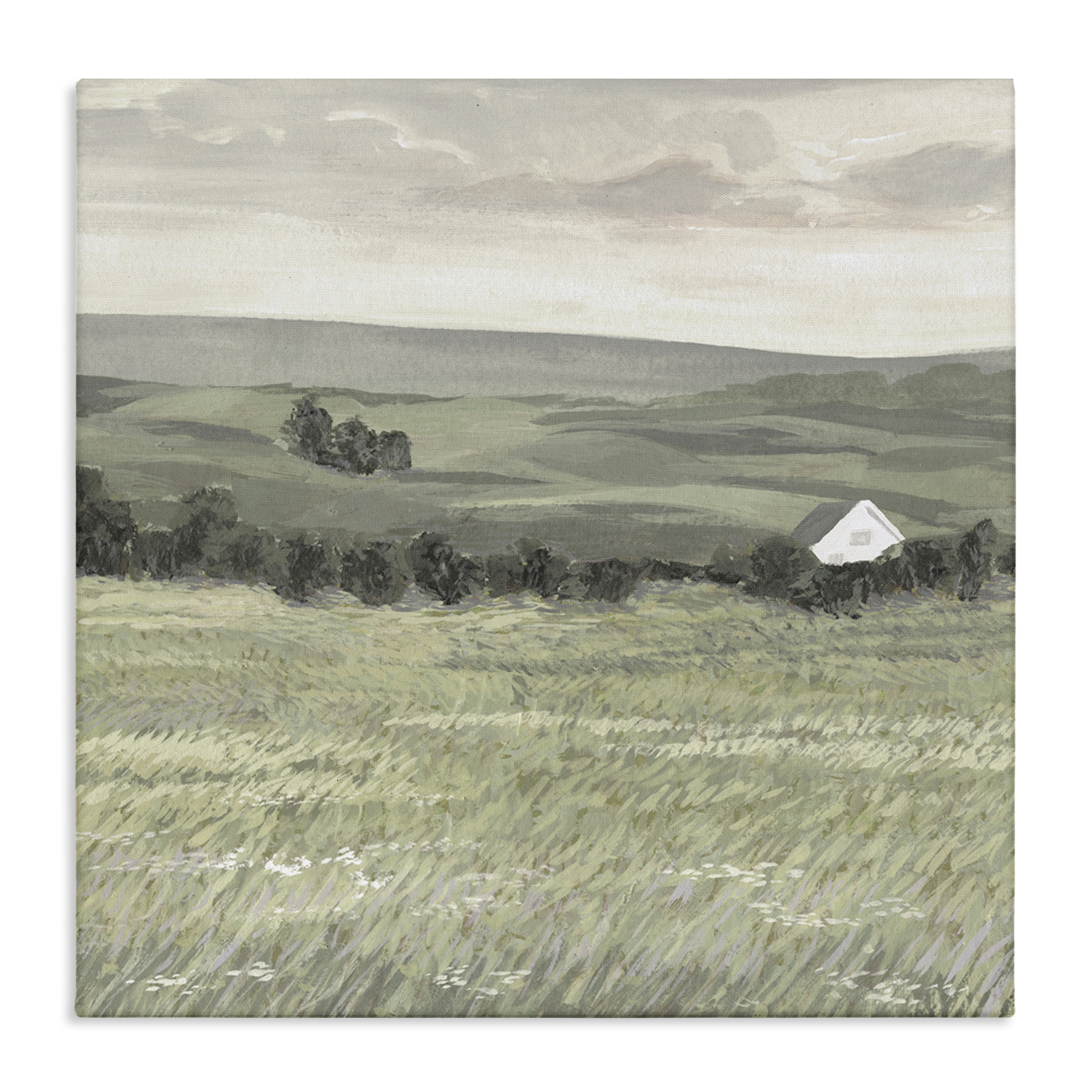 Stupell Industries Scenic Country Charm Landscape & Nature Painting Wrapped Canvas Art Print Wall Art, 24 x 24