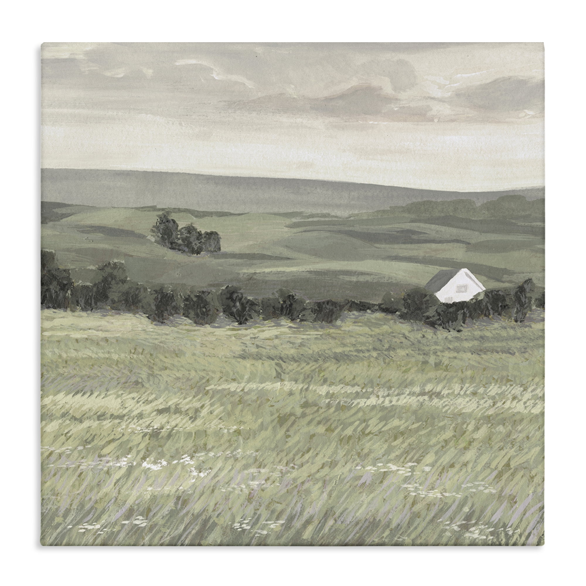Stupell Industries Scenic Country Charm Landscape & Nature Painting Wrapped Canvas Art Print Wall Art, 30 x 30
