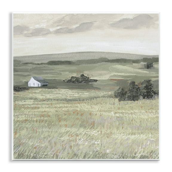 Stupell Industries Scenic Country Landscape Landscape & Nature Painting Unframed Art Print Wall Art, 12 x 12