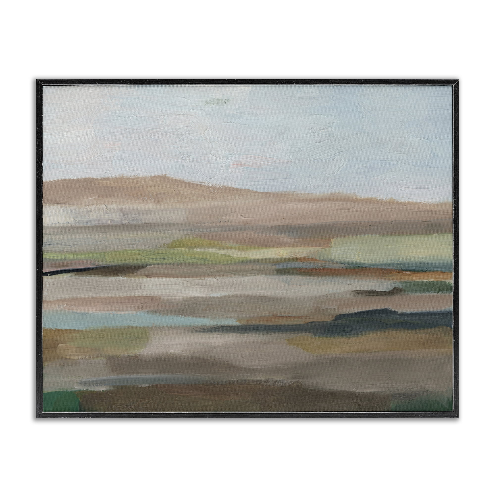 Stupell Industries Scenic Desert Landscape Landscape & Nature Painting Black Framed Art Print Wall Art, 30 x 24