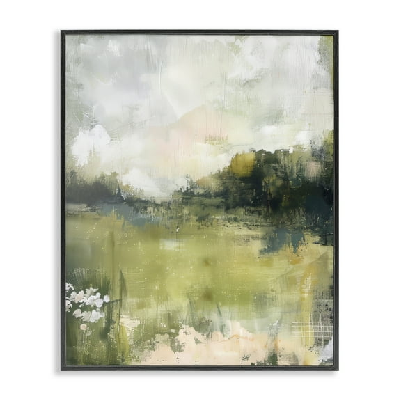 Stupell Industries Scenic Faded Atmosphere Landscape & Nature Painting Black Framed Art Print Wall Art, 11 x 14