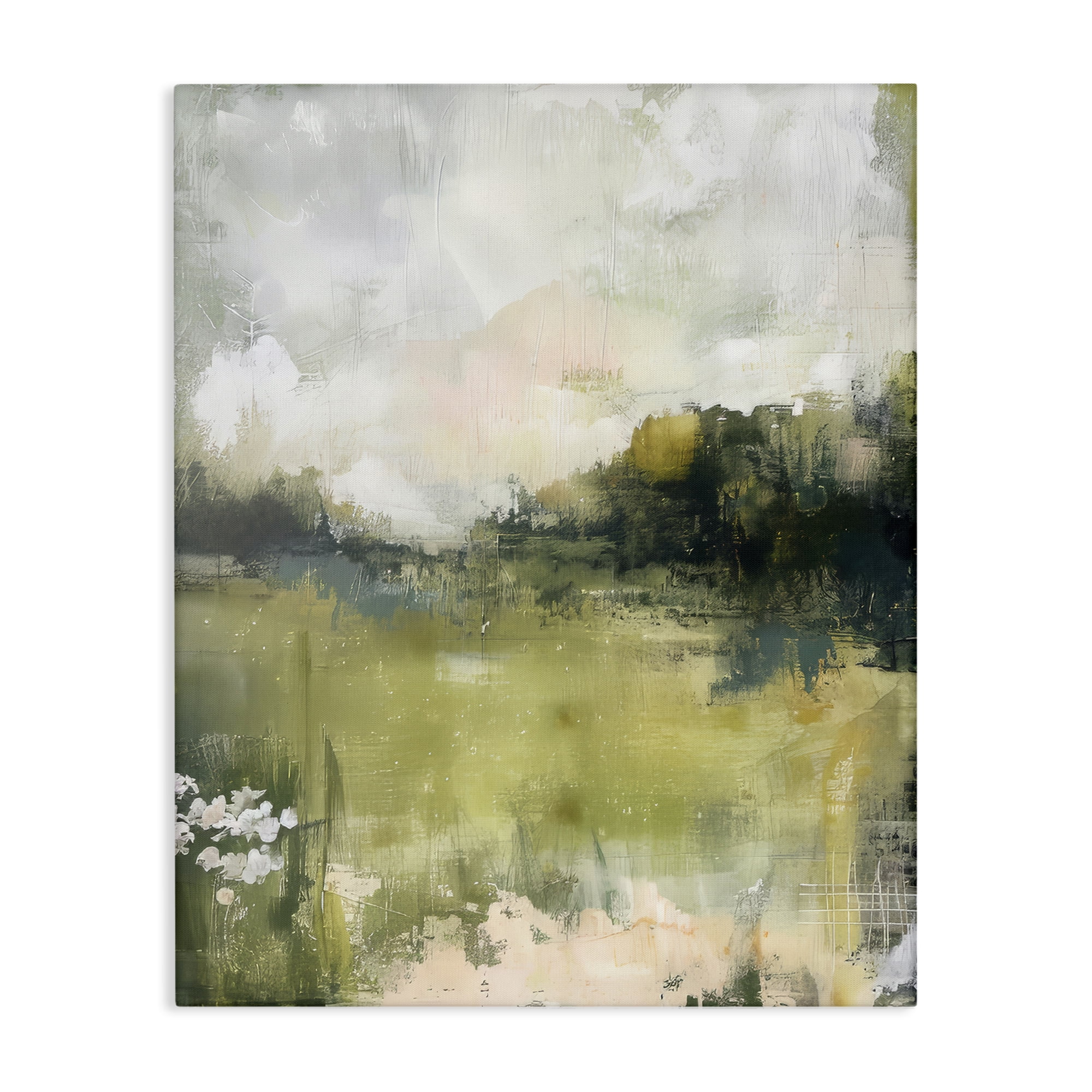 Stupell Industries Scenic Faded Atmosphere Landscape & Nature Painting Wrapped Canvas Art Print Wall Art, 16 x 20