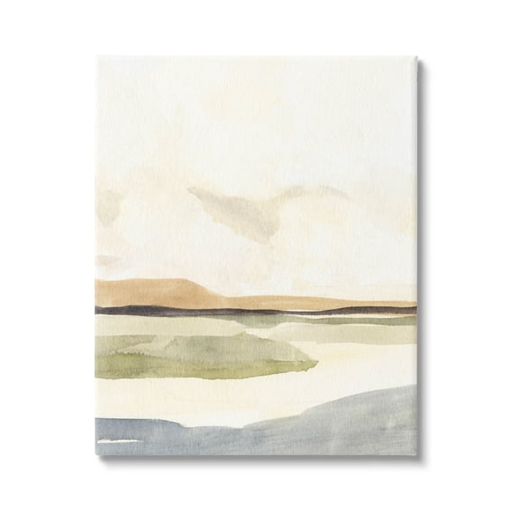 Stupell Industries Scenic River Landscape Sky Painting Gallery Wrapped Canvas Print Wall Art, Design by Annie Warren