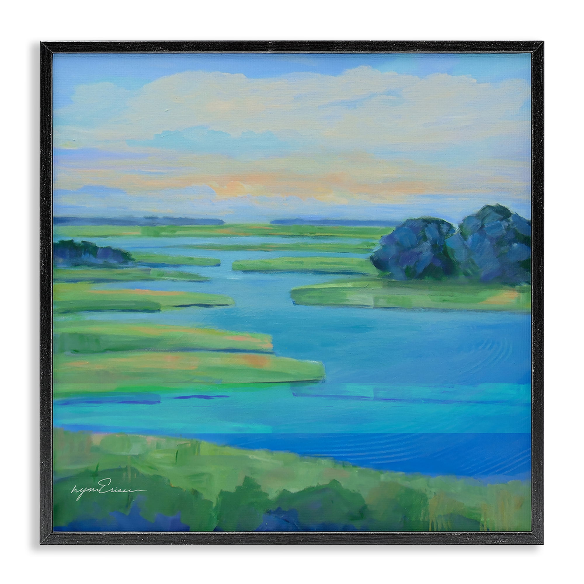 Stupell Industries Scenic Scarborough Marshes Black Framed Giclee Art, design by Lynn Ericson Fine Art