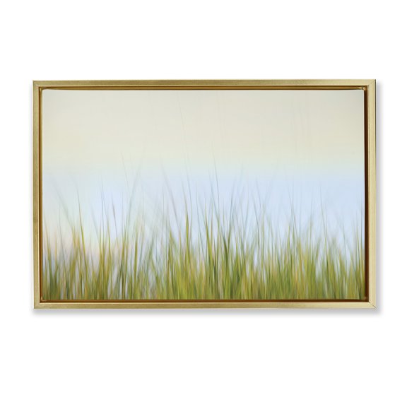 Stupell Industries Scenic Whispers of Land Gold Framed Floater Canvas Wall Art design by Karin Connolly, 17 x 25