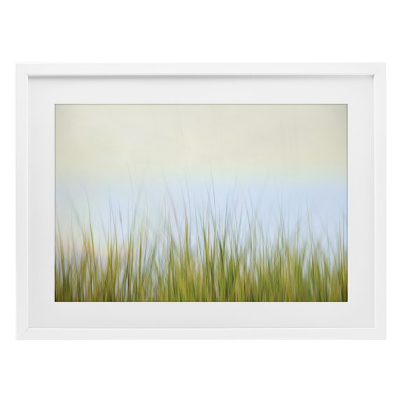 Stupell Industries Scenic Whispers of Land White Framed Print Under Glass design by Karin Connolly, 14 x 20