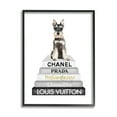 thumbnail image 1 of Stupell Industries Schnauzer Puppy on Books Animals & Insects Painting Black Framed Art Print Wall Art, 24 x 30, 1 of 9