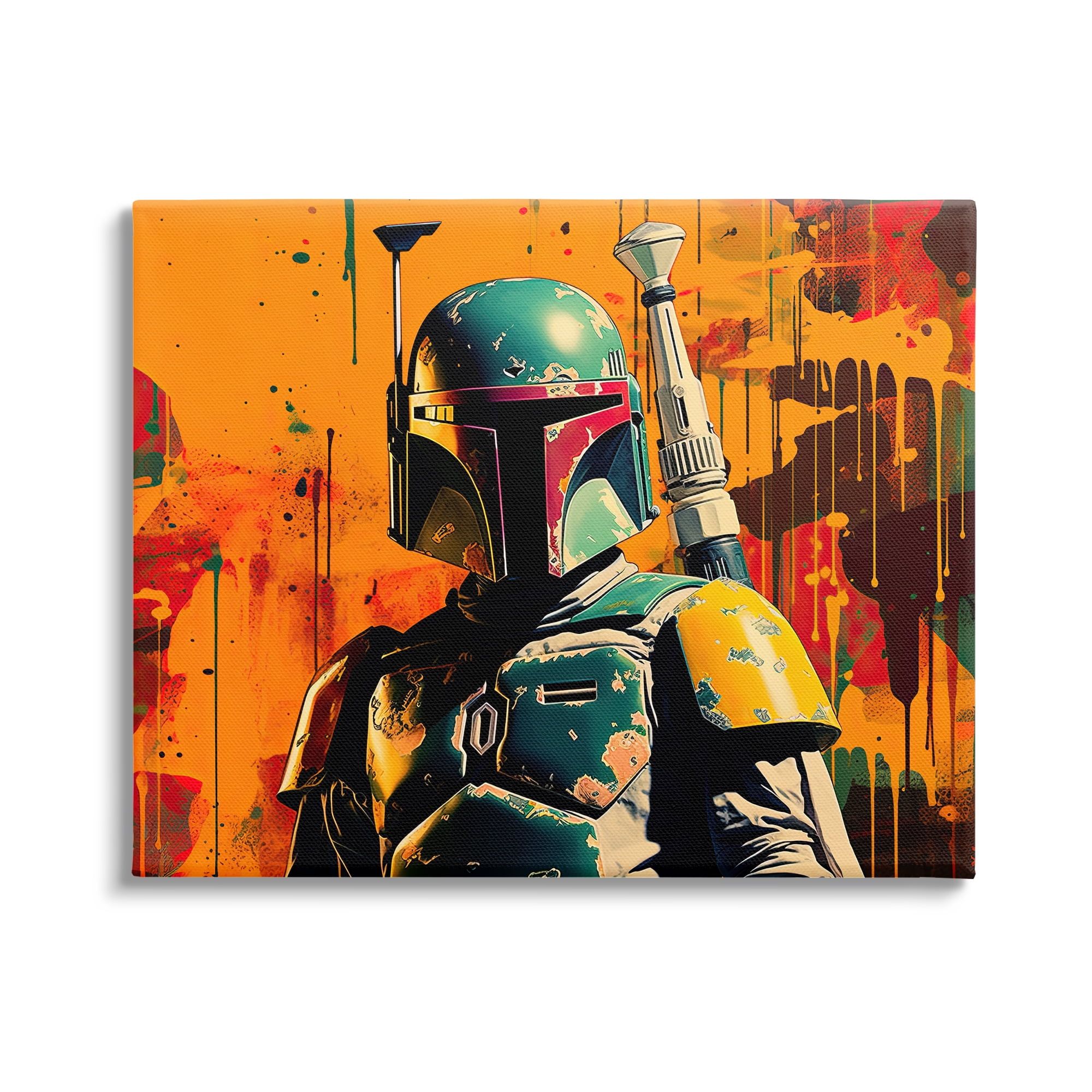 Stupell Industries Sci-Fi Pop Urban Style Fairy Tales & Fantasy Painting Gallery Wrapped Canvas Art Print Wall Art, 30 x 24