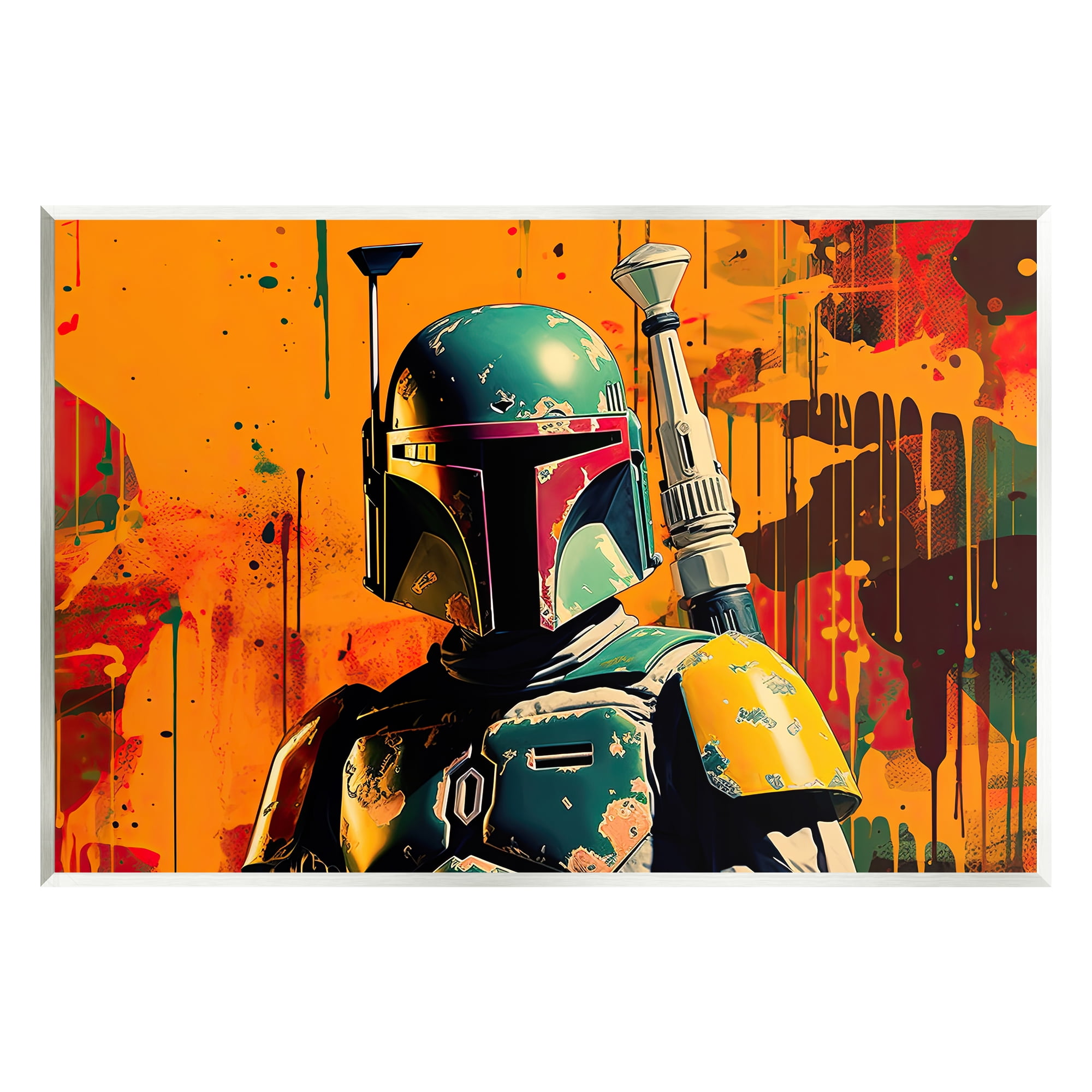 Stupell Industries Sci-Fi Pop Urban Style Fairy Tales & Fantasy Painting Unframed Art Print Wall Art, 15 x 10