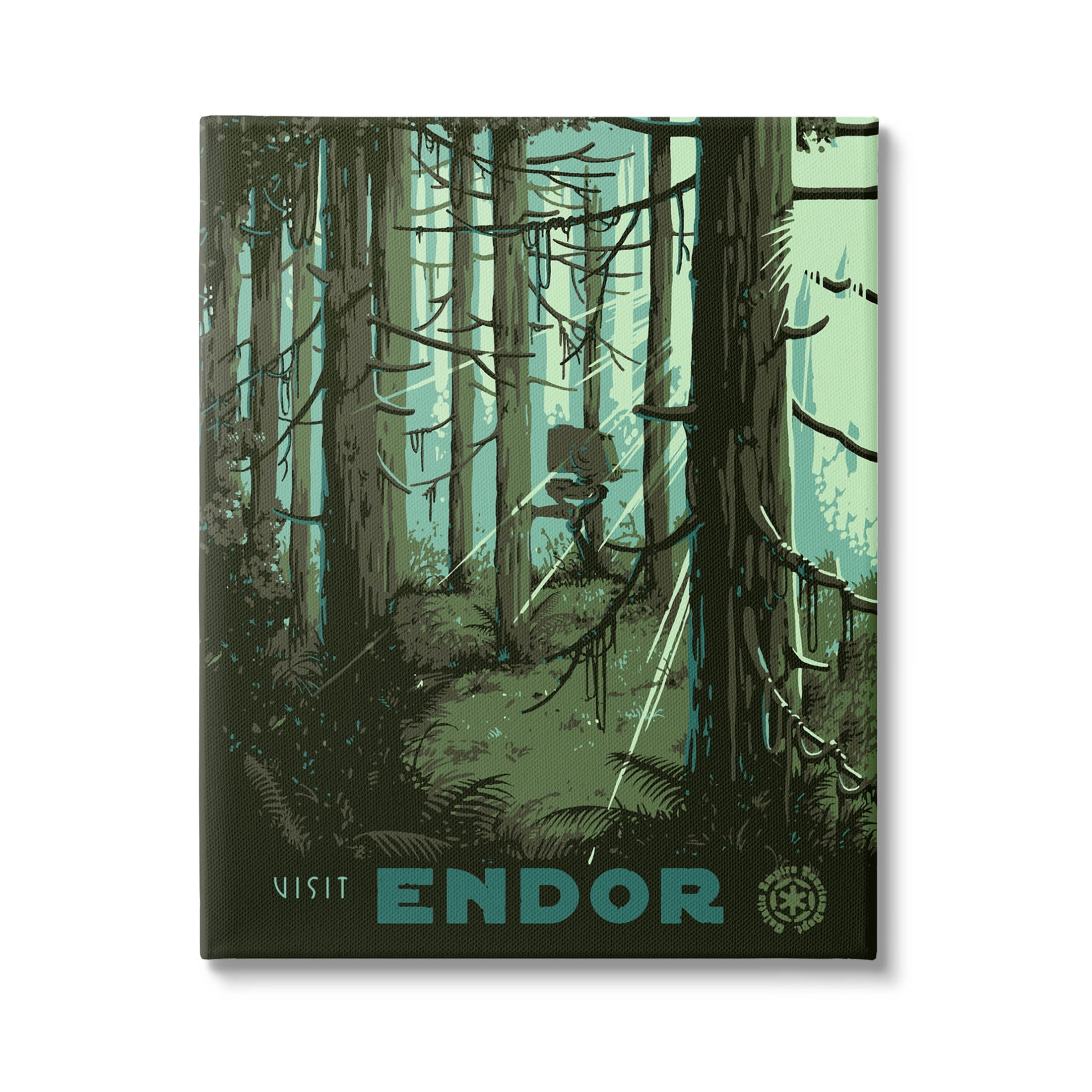 Stupell Industries Science Fiction Fantasy World Endor Graphic Art Gallery Wrapped Canvas Print Wall Art, Design by Matheus Lopes Castro