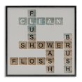 thumbnail image 1 of Stupell Industries Scrabble Bathroom Illustration, 24 x 24,Design by Longfellow Designs, 1 of 5