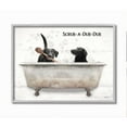 thumbnail image 1 of Stupell Industries Scrub a Dub Dub Quote Family Pet Dog Bath Framed Wall Art Design by Lori Deiter, 11" x 14", Gray Framed, 1 of 8