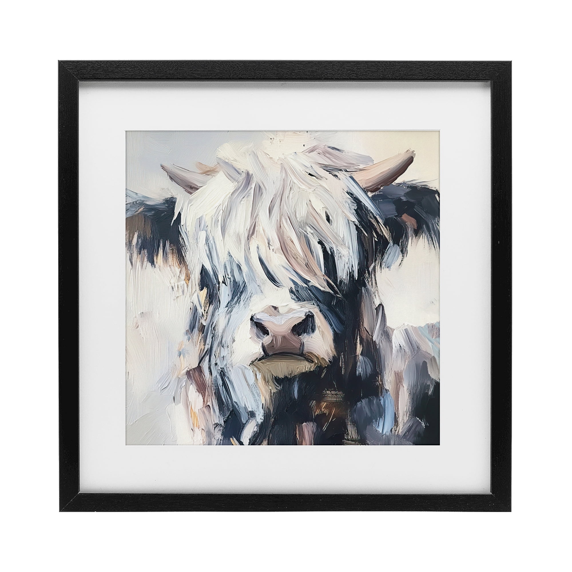 Stupell Industries Scruffy Little Highland Black Framed Print Under Glass, design by Tina LeCour