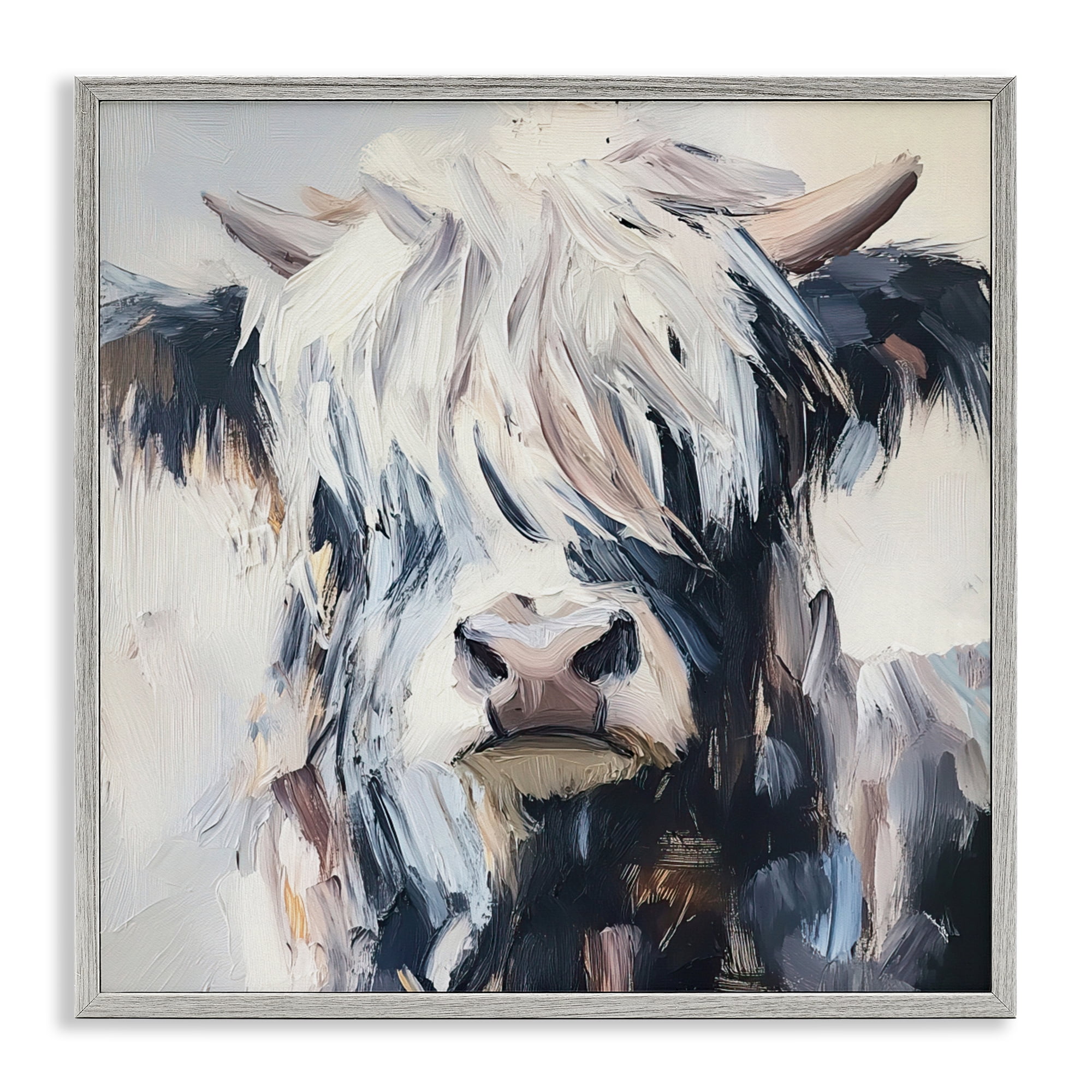 Stupell Industries Scruffy Little Highland Gray Framed Giclee Art, design by Tina LeCour
