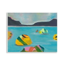 Stupell Industries Sea Buoys Floating Landscape & Nature Painting Unframed Art Print Wall Art, 14 x 11