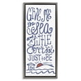 thumbnail image 1 of Stupell Industries Sea & Cottage Beach Life Calligraphy Nature Painting Gray Floater Framed Canvas Art Print Wall Art, 11 x 25, 1 of 9