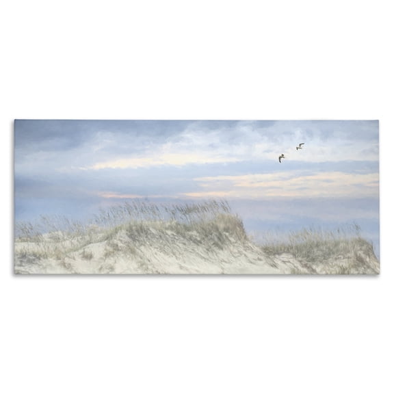 Stupell Industries Sea Gulls over Sand Dunes Canvas Wall Art, design by Lori Deiter